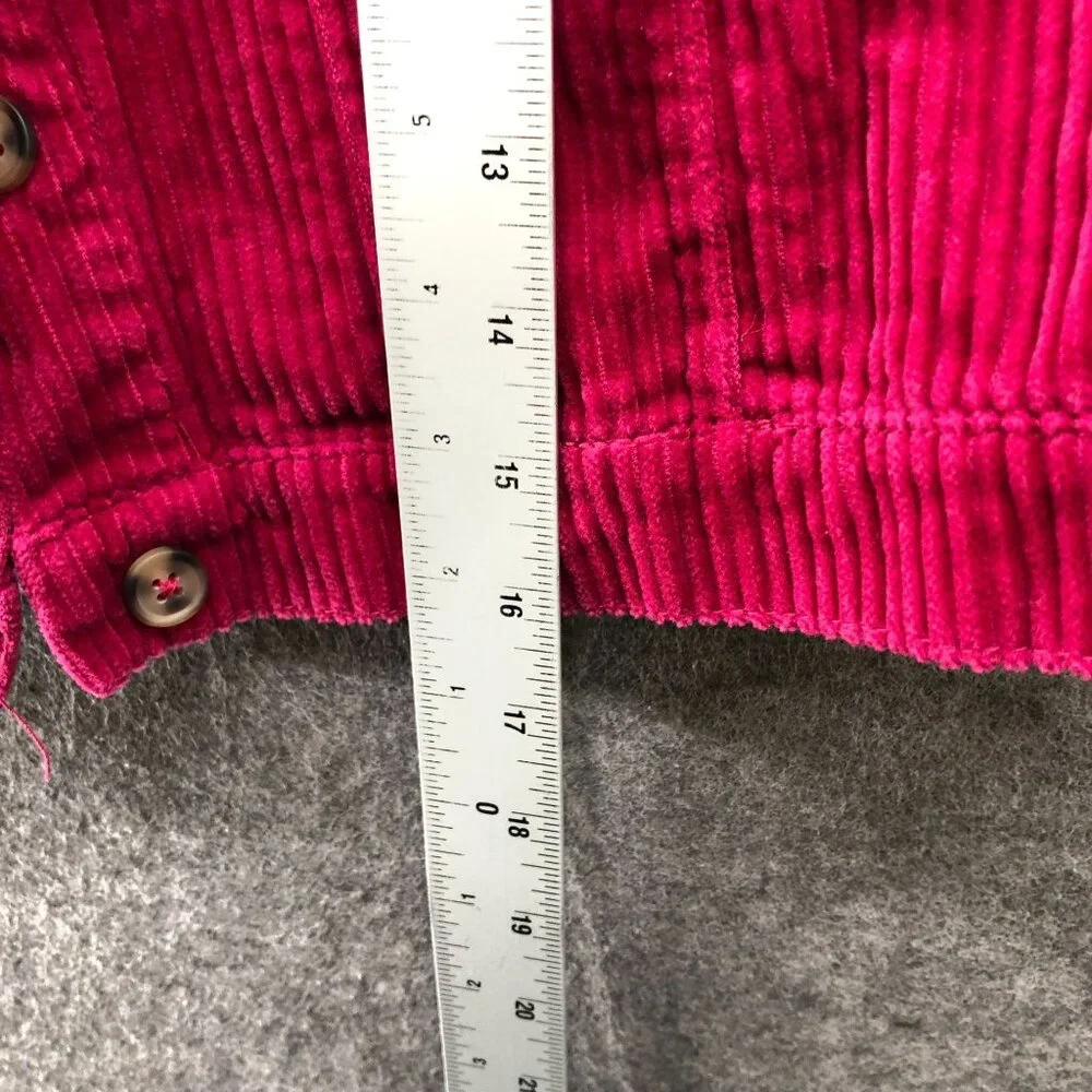 Cynthia Rowley Girls 10-12‎ (L) Pink Corduroy Jacket Cropped Cotton